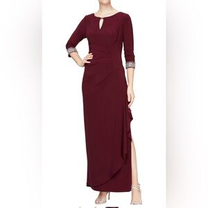 Alex Evenings Women's Dress with Keyhole Cutout